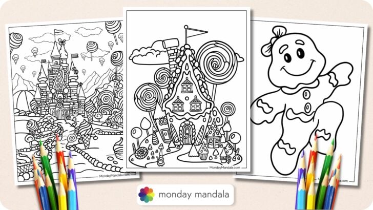Candy Land Coloring Pages Featured Image