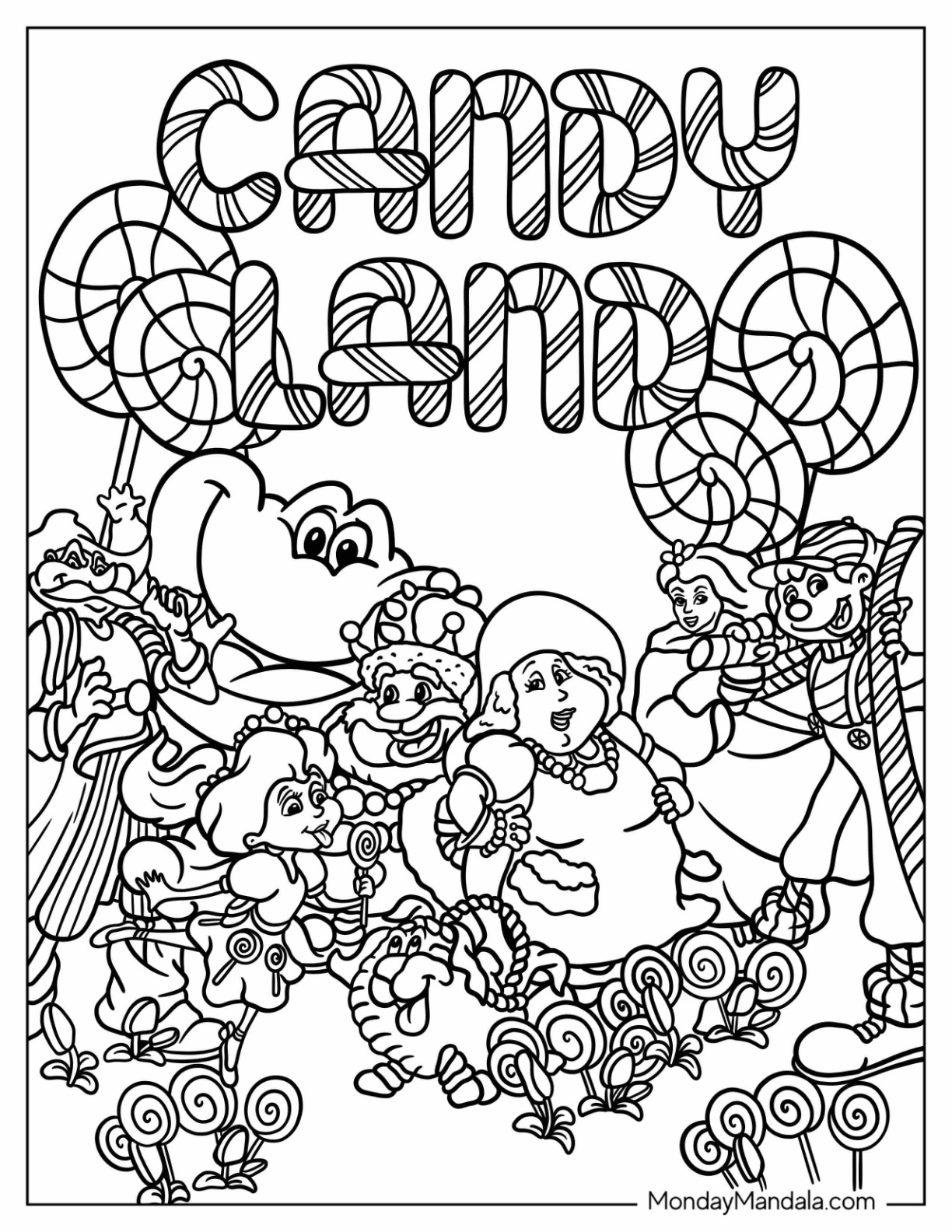 20 Candyland Coloring Pages Free PDF Printables 
