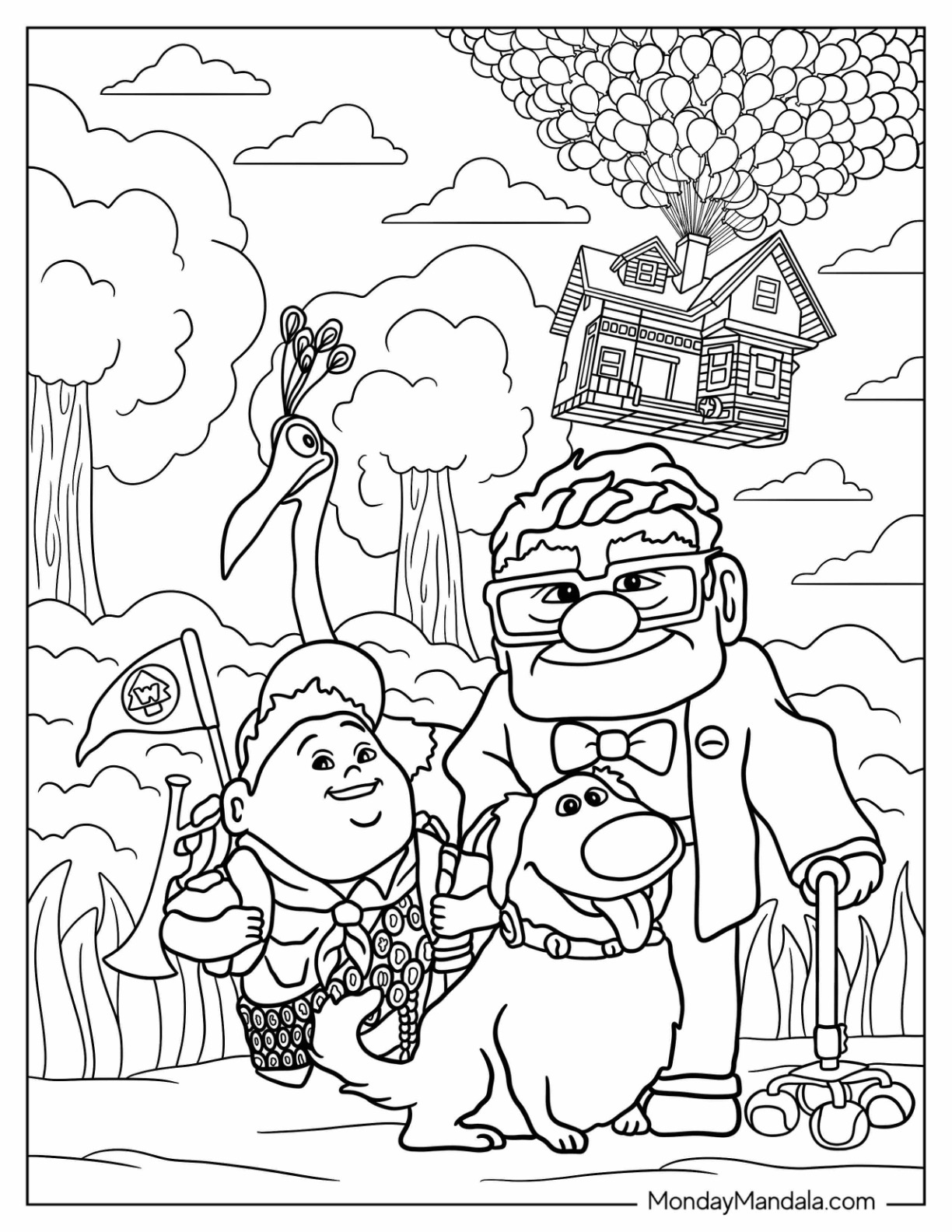 Disney Up Printable Coloring Pages