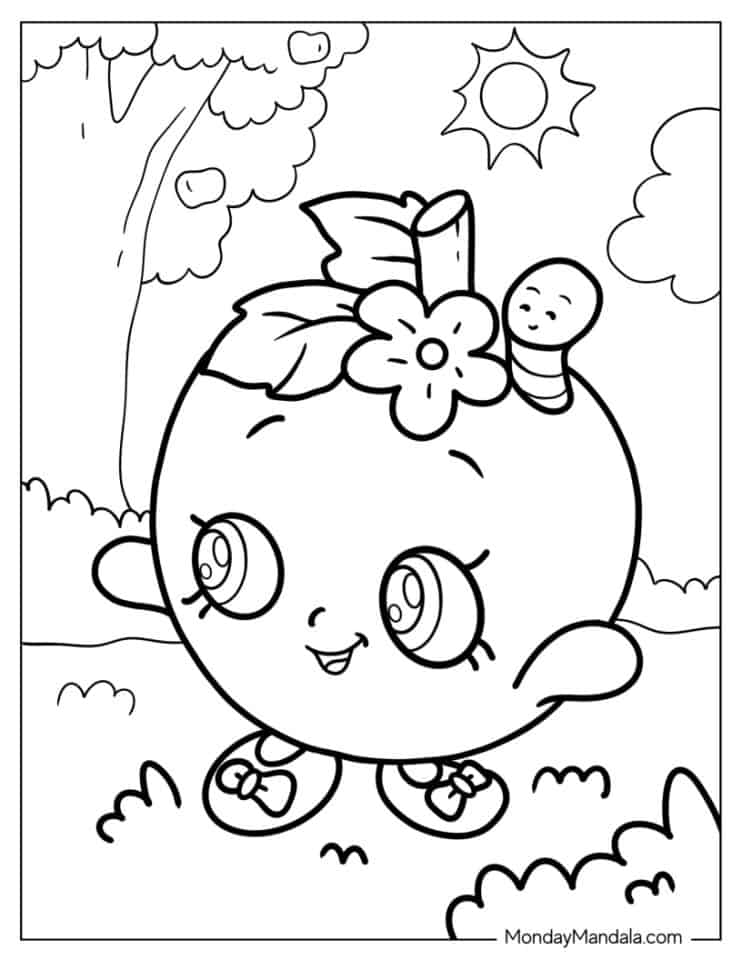 66 Shopkins Coloring Pages (Free PDF Printables)