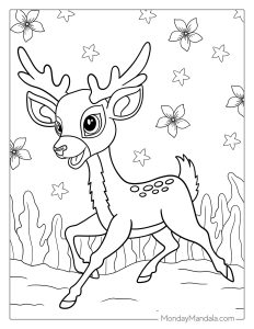 30 Deer Coloring Pages (Free PDF Printables)