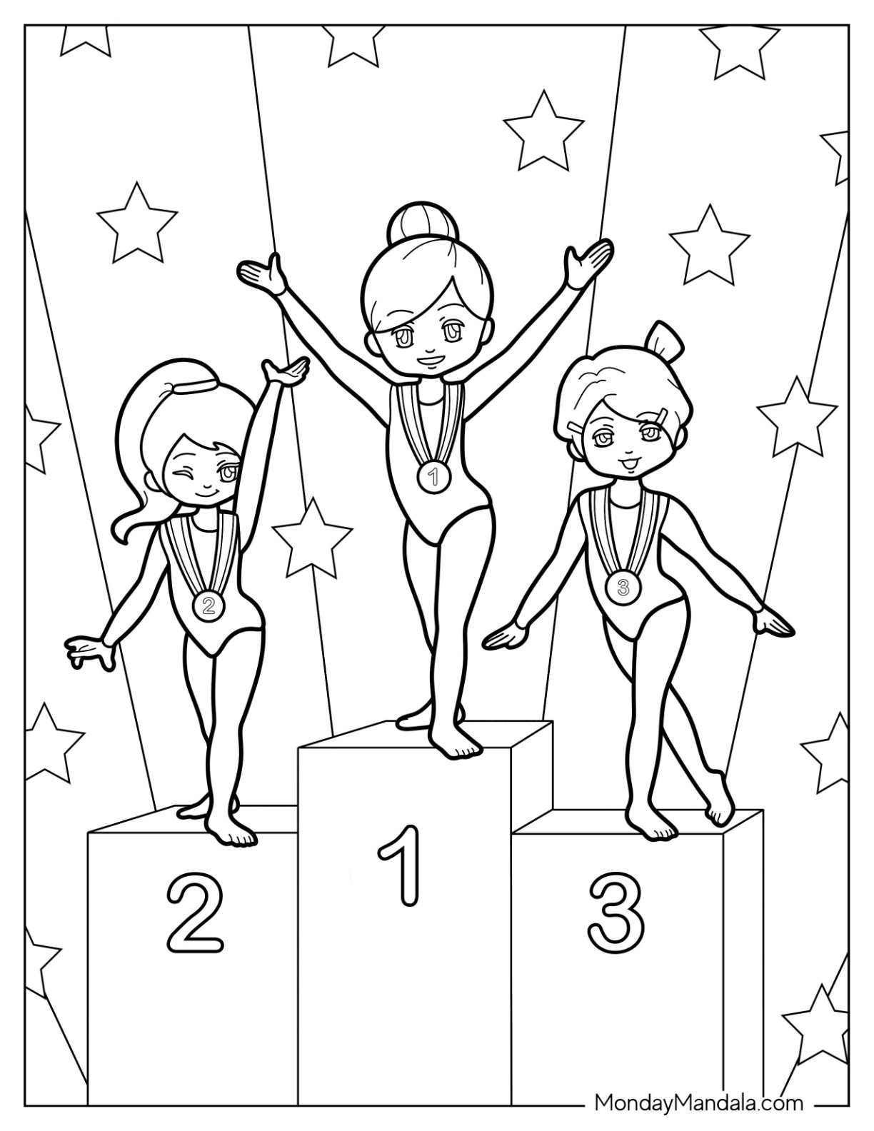 41 Gymnastics Coloring Pages Free PDF Printables 