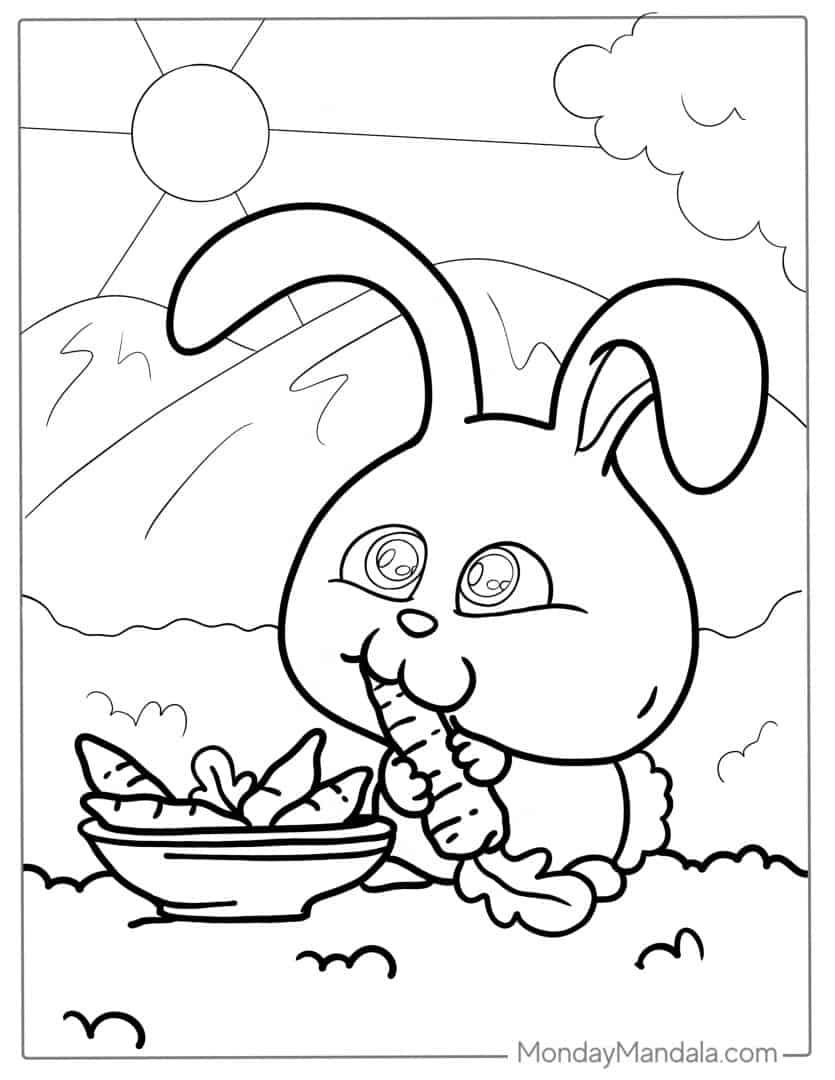 44 Rabbit Coloring Pages (Free PDF Printables)