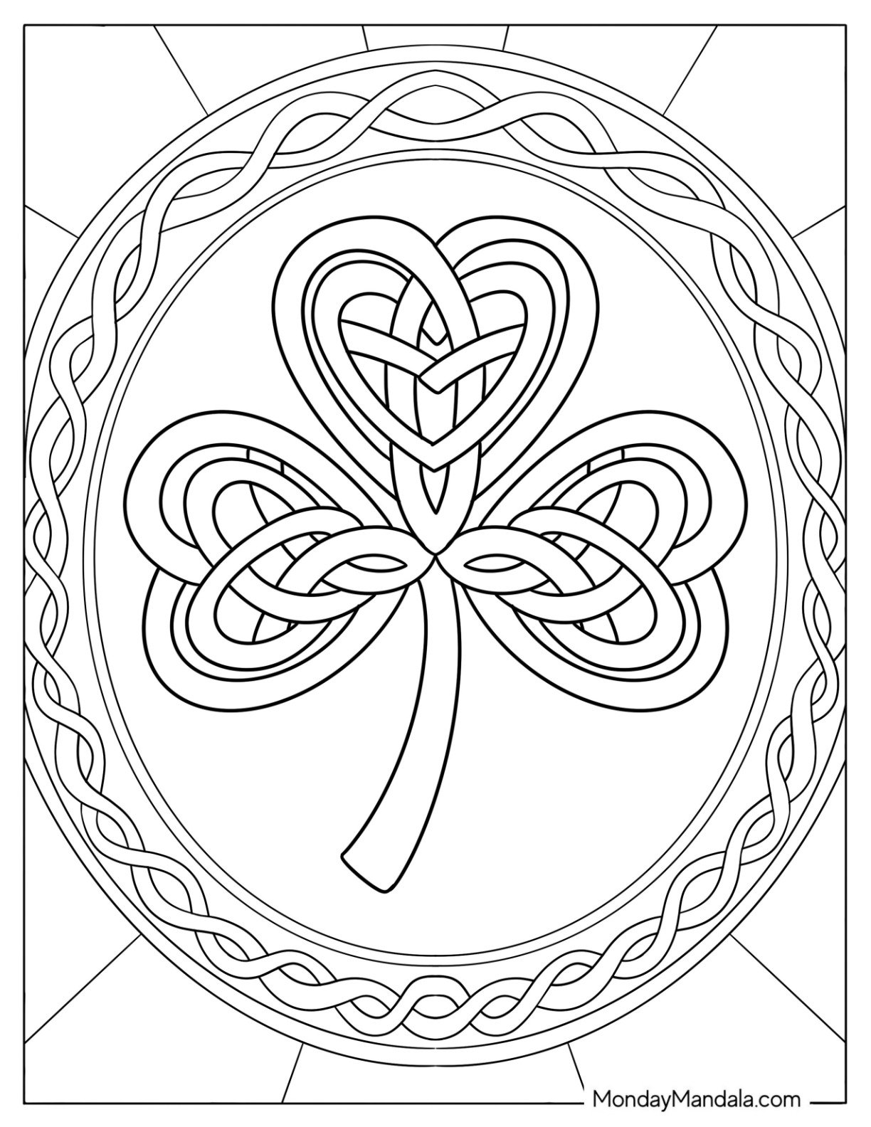 20 shamrock coloring pages (free pdf printables)
