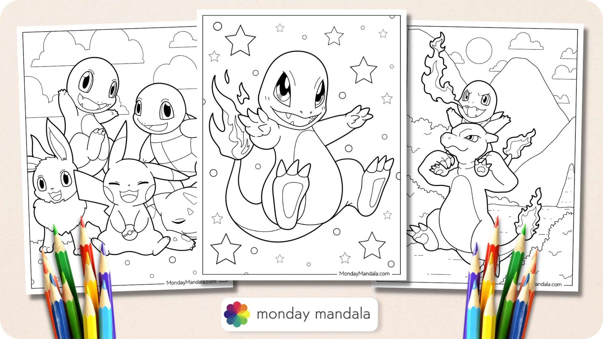 pokemon charmeleon printable coloring pages