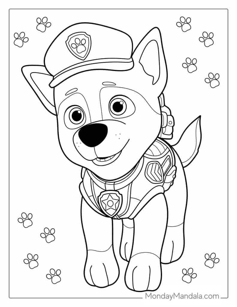 Paw Patrol Characters Coloring Pages Paw Patrol Characters Coloring Pages