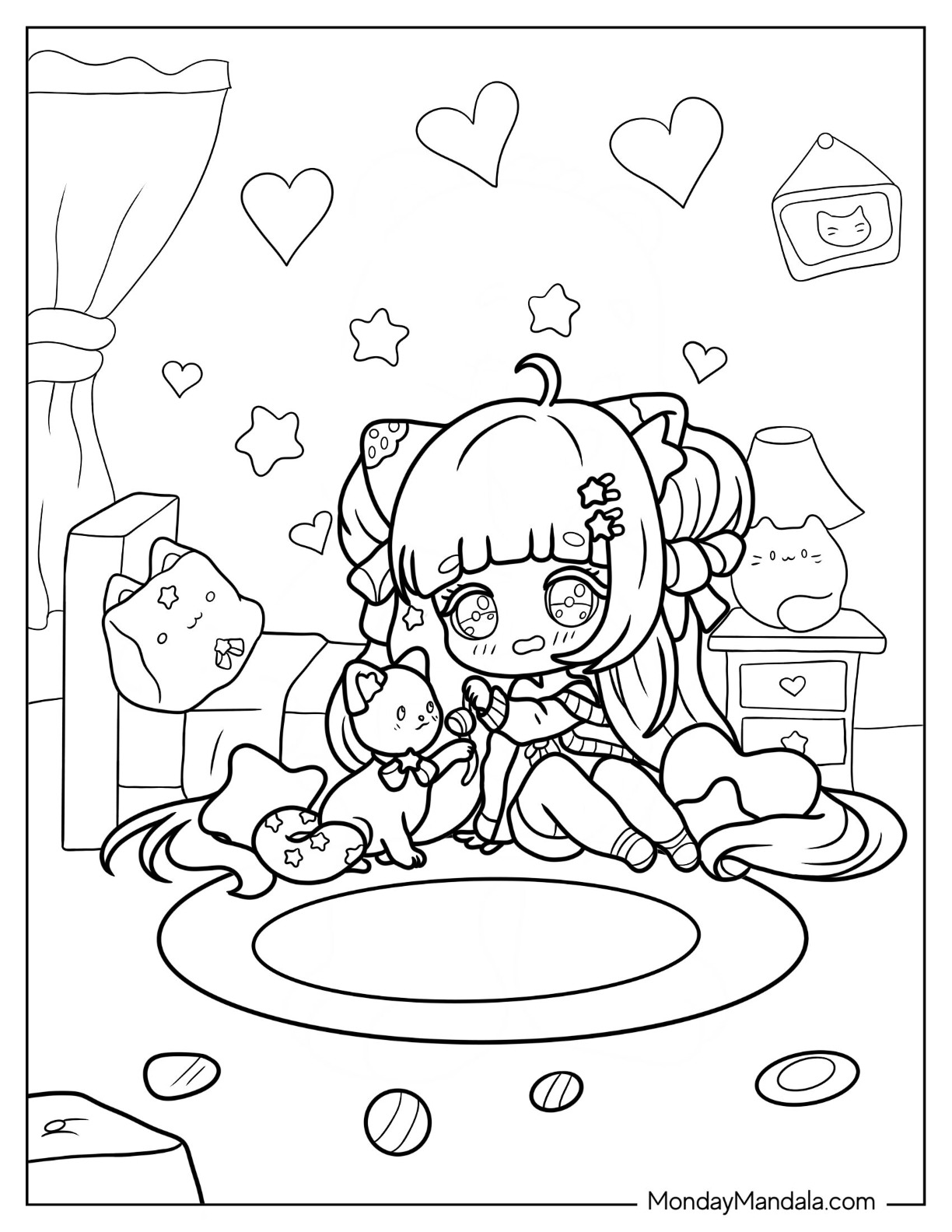 Cute Anime Chibi Coloring Pages Cute Anime Chibi Coloring Pages