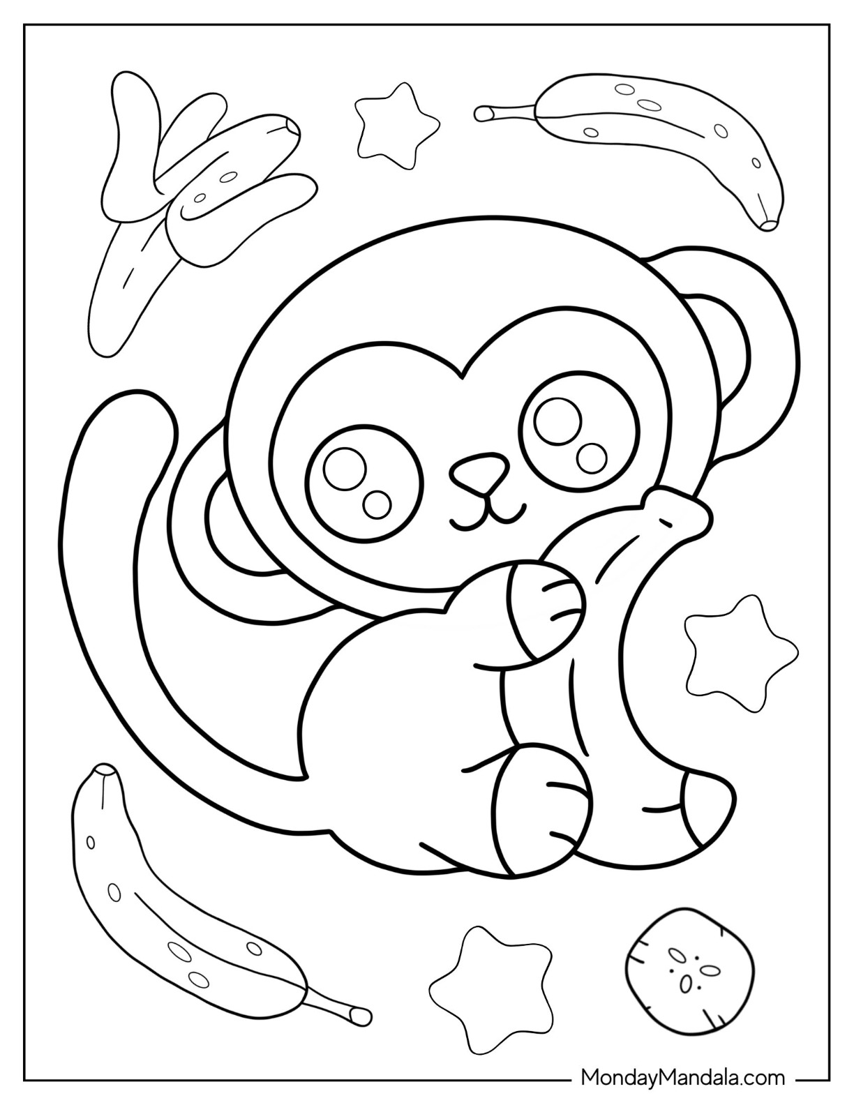 Monkey Coloring Pages Monkey Coloring Pages