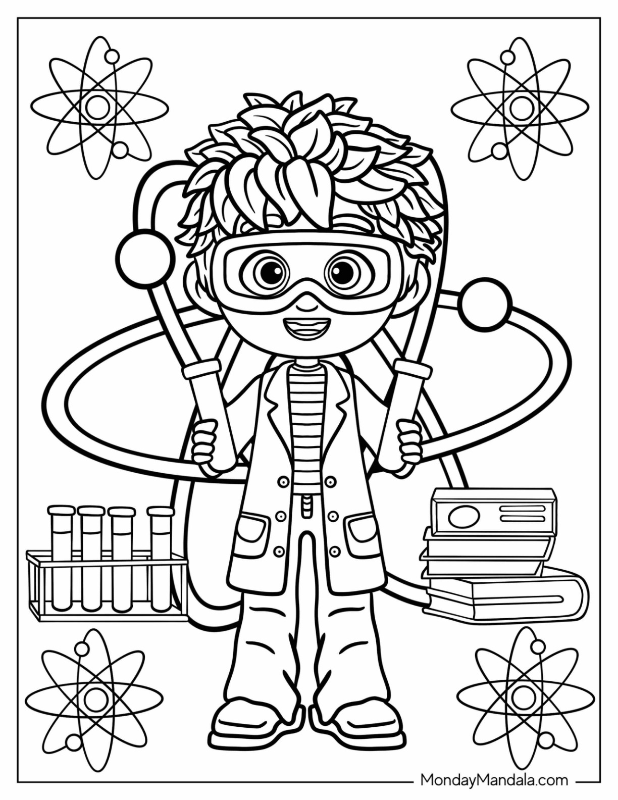 Scientist Coloring Pages Print Scientist Coloring Pages Print