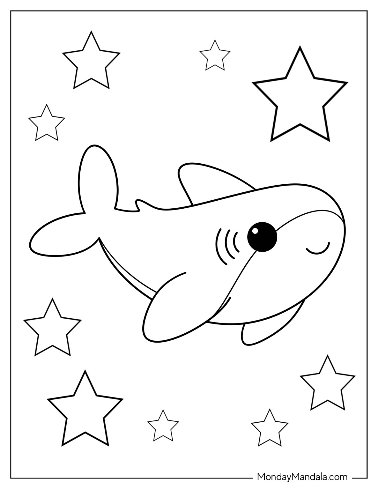 Cute Shark Pictures To Color Infoupdate Cute Shark Pictures To Color Infoupdate