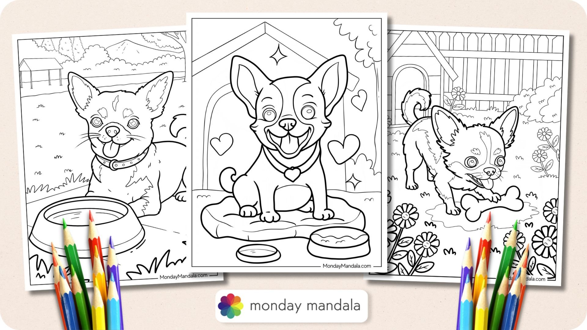 Chihuahua Coloring Pages Featured Image v3