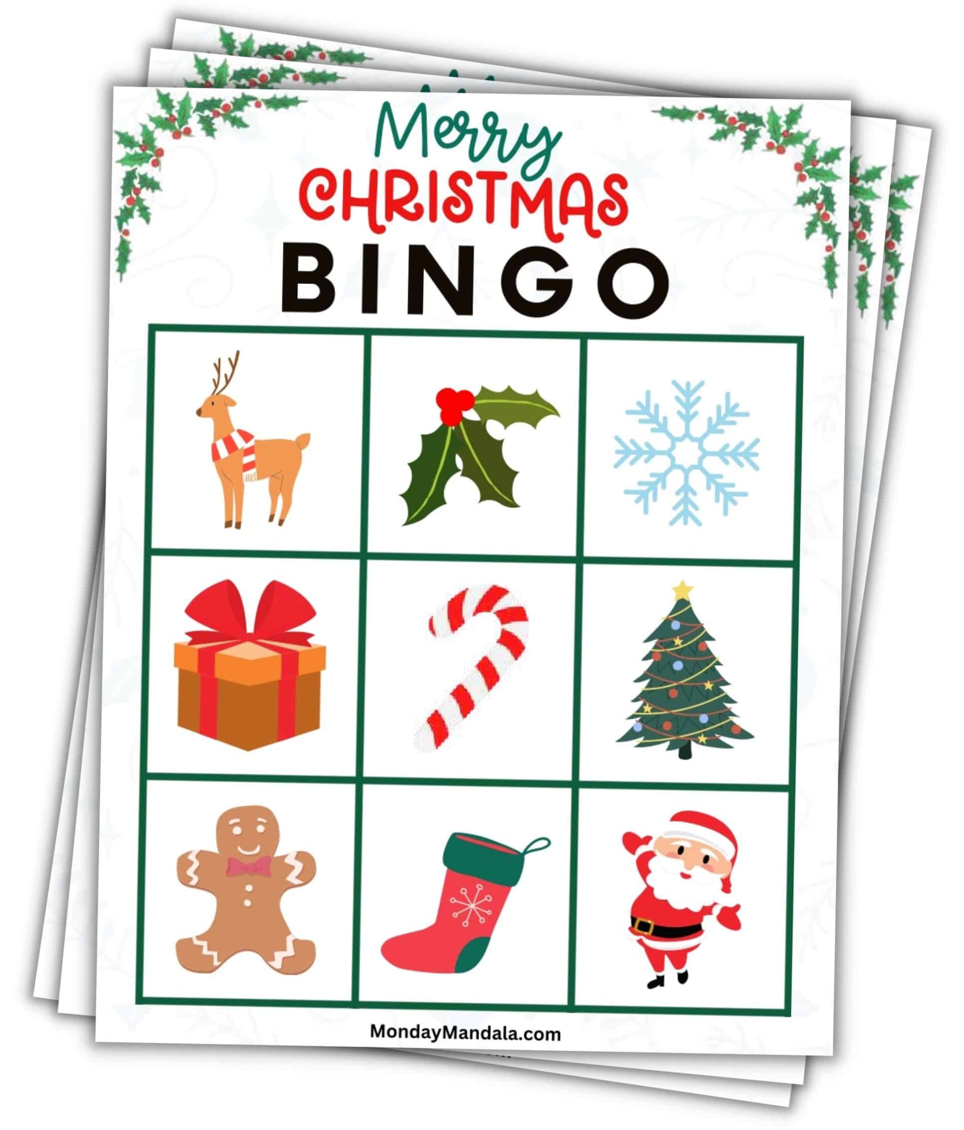 Xmas Bingo Free Printables Xmas Bingo Free Printables