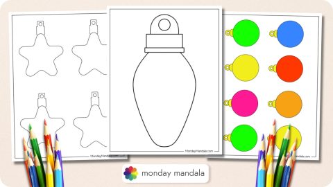 48 Christmas Lights Templates (Free PDF Printables)