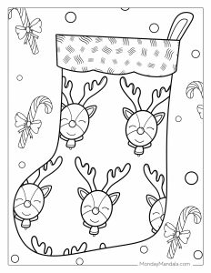 26 Christmas Stocking Coloring Pages (Free Printables)