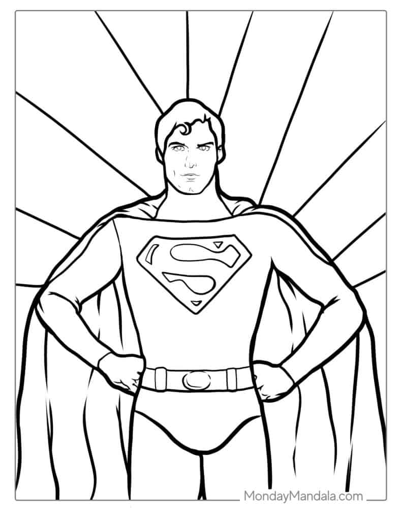 Superman Coloring Pages For Kids