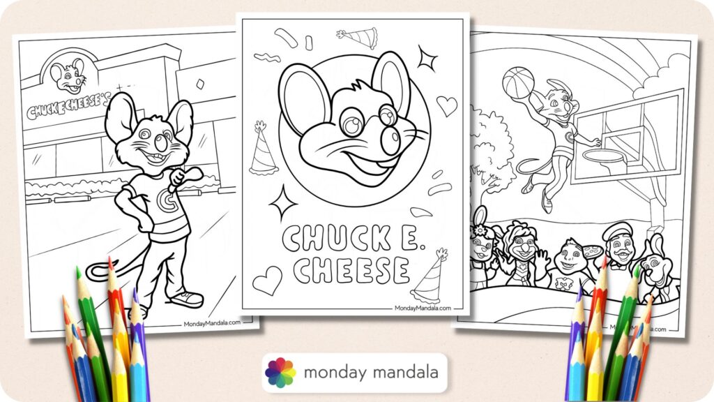 20 Chuck E. Cheese Coloring Pages (Free PDF Printables)