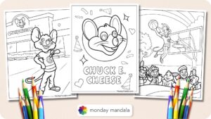 20 Chuck E. Cheese Coloring Pages (Free PDF Printables)