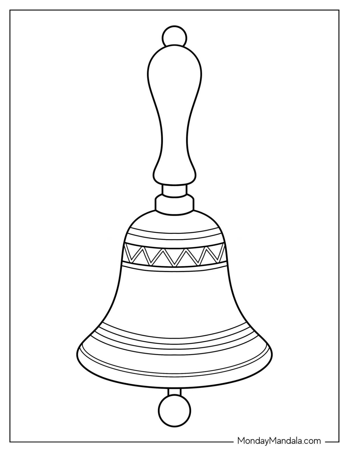 Free Printable Bell Coloring Pages 2025 