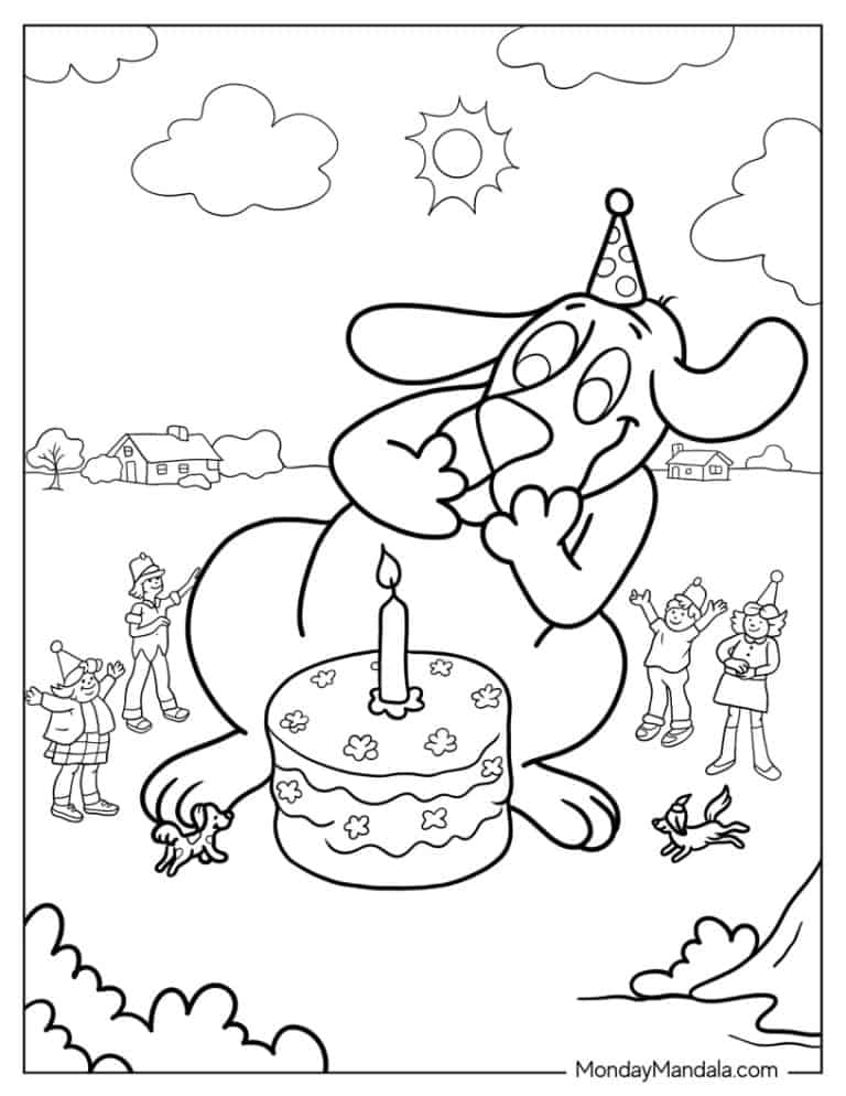 20 Clifford Coloring Pages (Free PDF Printables)
