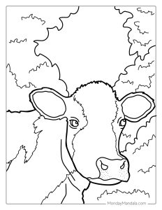 44 Cow Coloring Pages (Free PDF Printables)