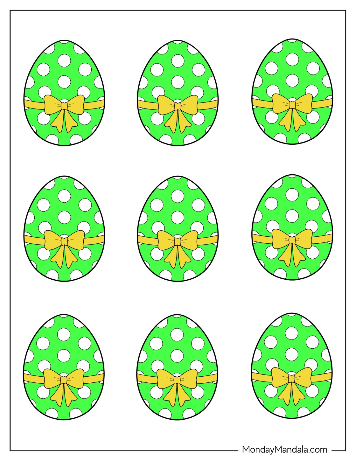 58 Easter Egg Templates (Free PDF Printables)