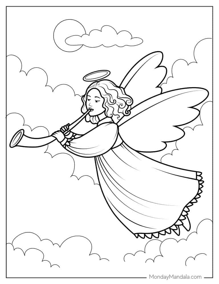 Angel Coloring In