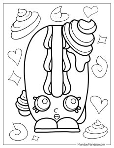 66 Shopkins Coloring Pages (Free PDF Printables)