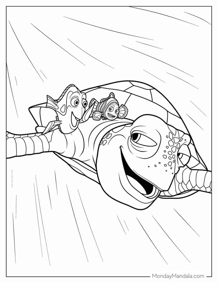 28 Finding Nemo Coloring Pages (Free PDF Printables)