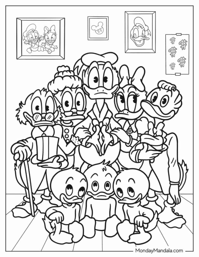 20 Donald Duck Coloring Pages (Free PDF Printables)