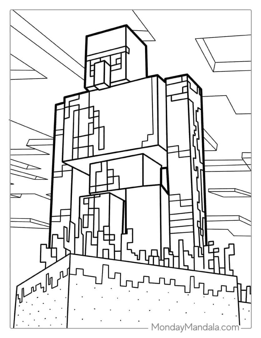 80 Minecraft Coloring Pages (Free PDF Printables)