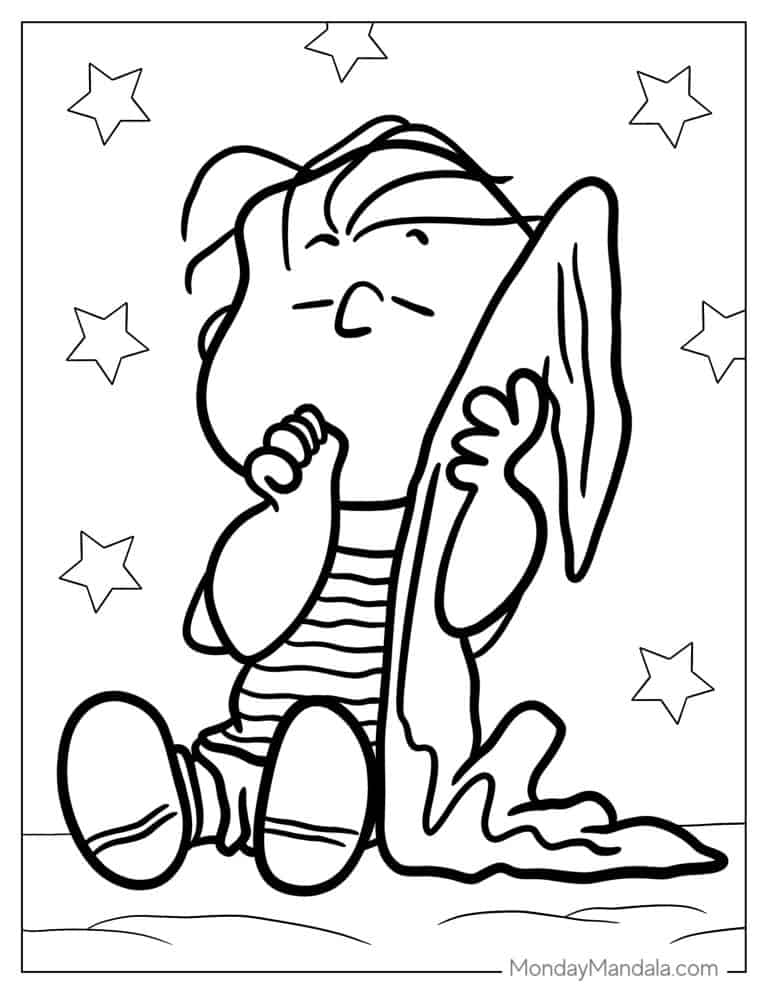 32 Peanuts & Snoopy Coloring Pages (Free PDF Printables)