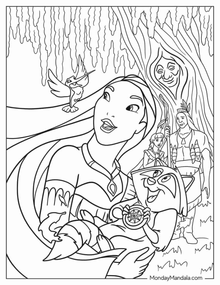 20 Pocahontas Coloring Pages (Free PDF Printables)