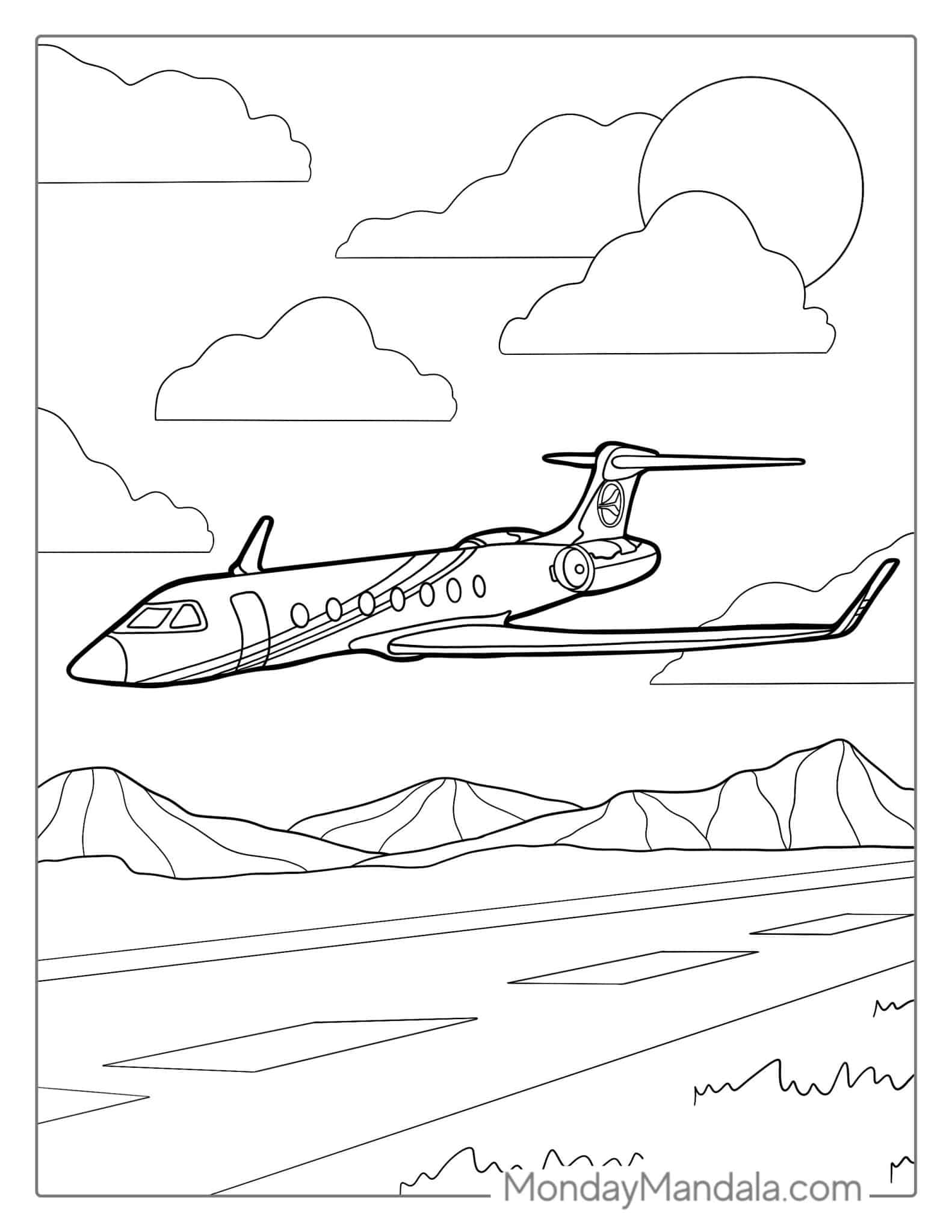 36 Airplane Coloring Pages (Free PDF Printables)