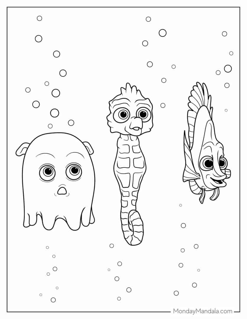 Free Printable Nemo Coloring Pages Free Printable Nemo Coloring Pages