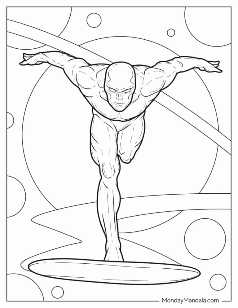 30 Superhero Coloring Pages (Free PDF Printables)