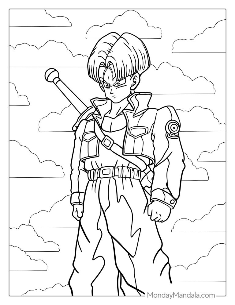 30 Dragon Ball Z Coloring Pages (Free PDF Printables) - adult color by ...