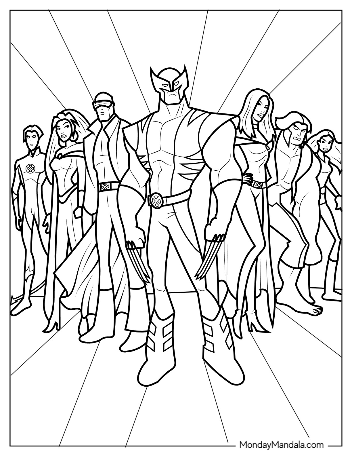Printable Wolverine Coloring Pages 2025 Printable Wolverine Coloring Pages 2025