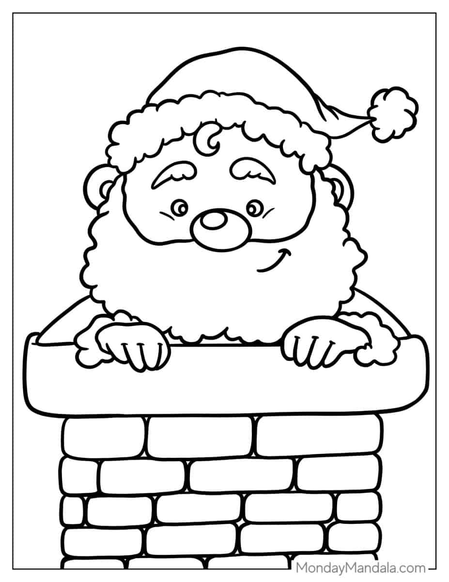 94 Santa Coloring Pages Free PDF Printables 94 Santa Coloring Pages Free PDF Printables