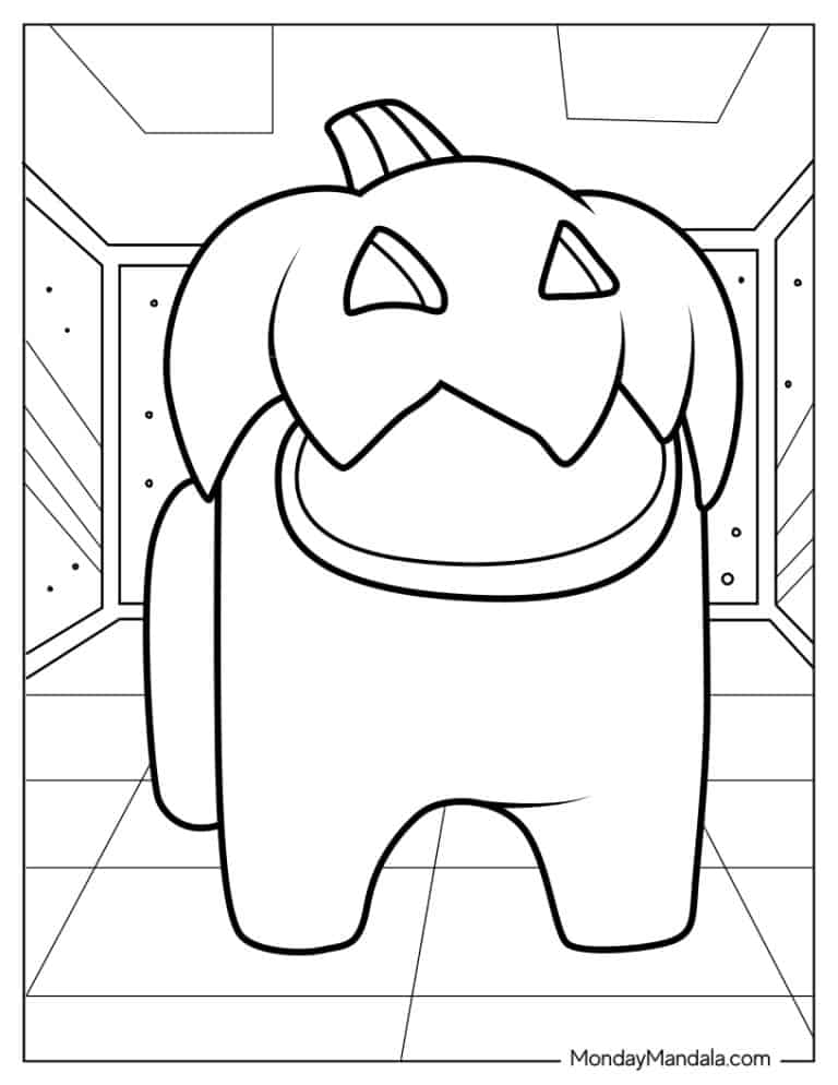 65 Among Us Coloring Pages (Free PDF Printables)