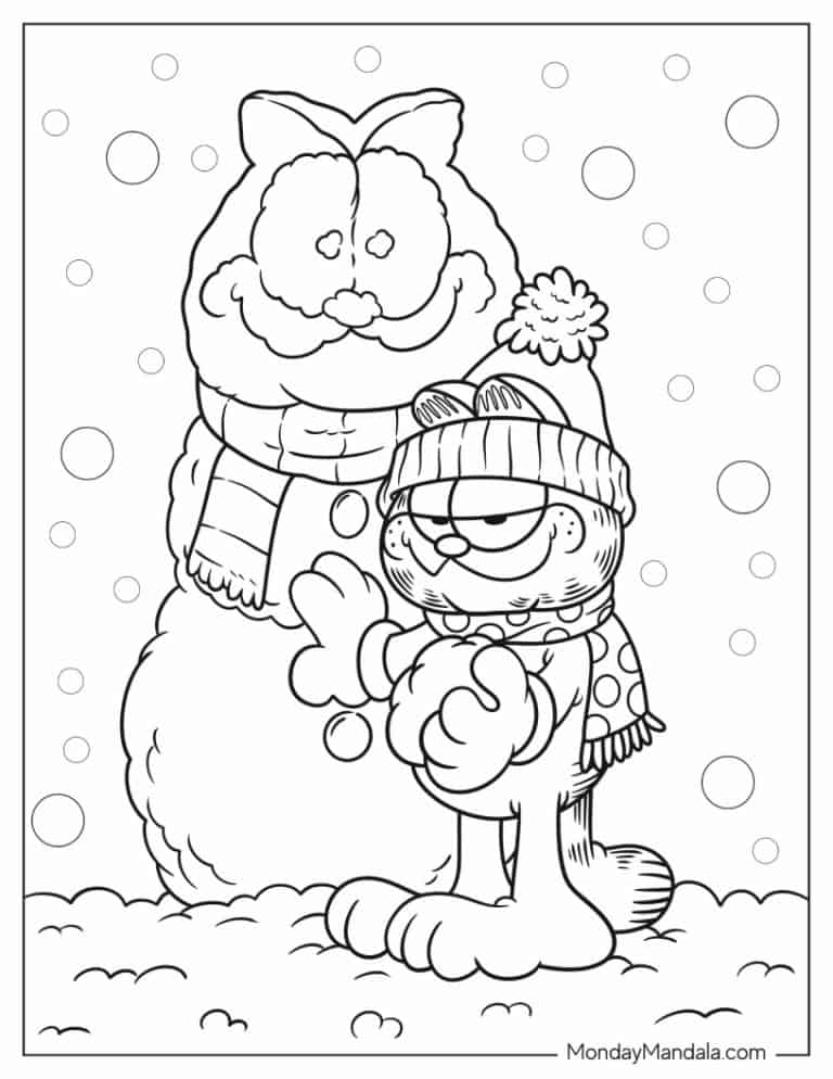 24 Garfield Coloring Pages (Free PDF Printables)