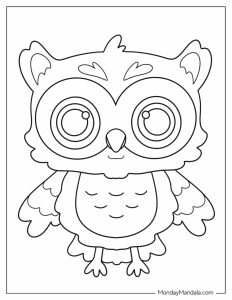 32 Owl Coloring Pages (Free PDF Printables)