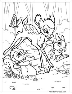 20 Bambi Coloring Pages (Free PDF Printables)