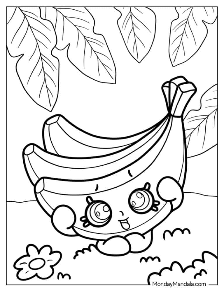66 Shopkins Coloring Pages (Free PDF Printables)