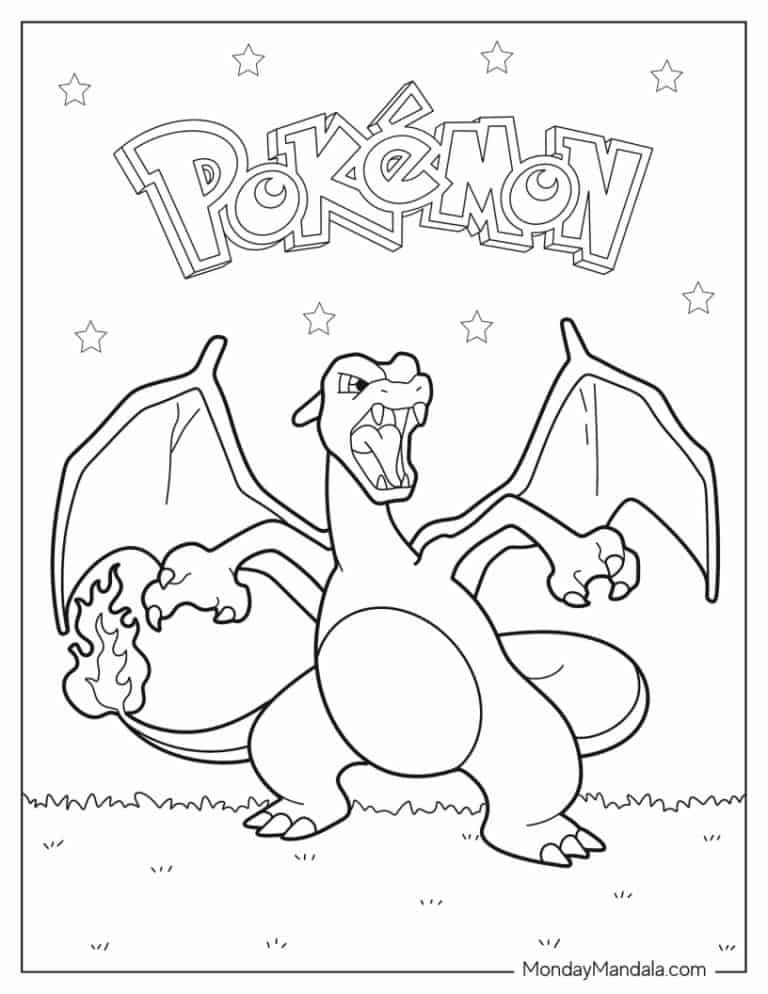 26 Charizard Coloring Pages (Free PDF Printables)