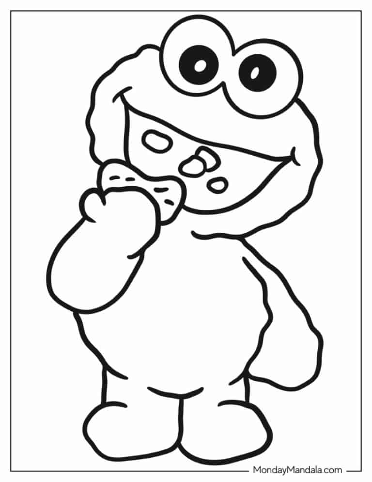 26 Sesame Street Coloring Pages (Free PDF Printables)