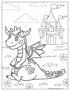 52 Dragon Coloring Pages (Free PDF Printables)