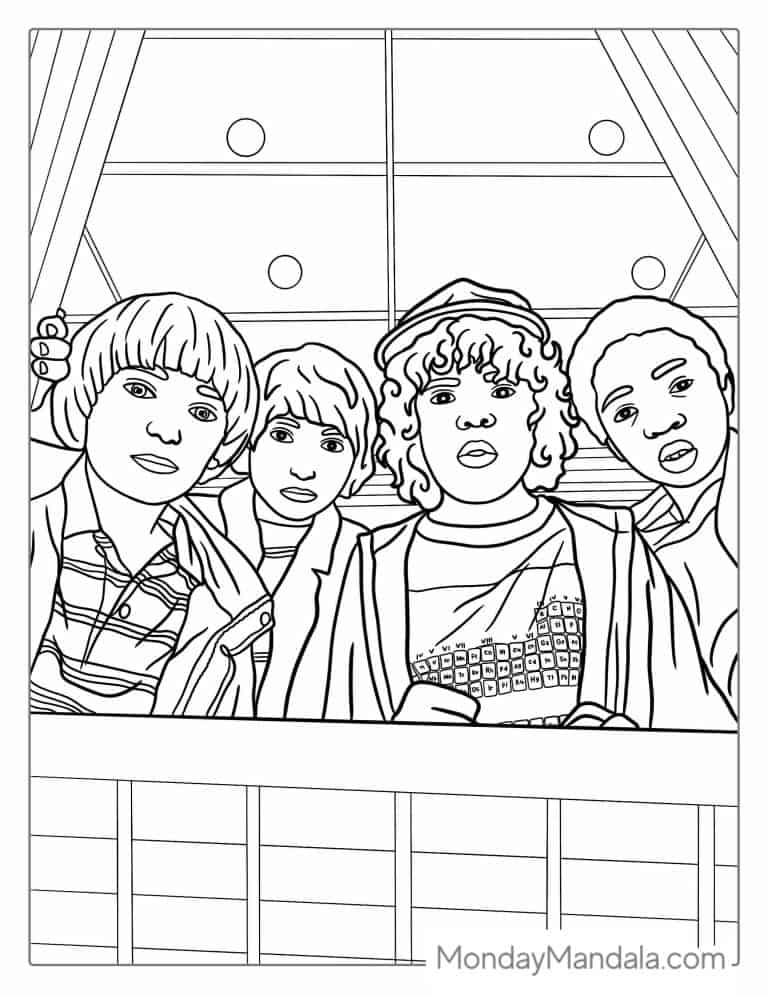 20 Stranger Things Coloring Pages (Free PDF Printables)