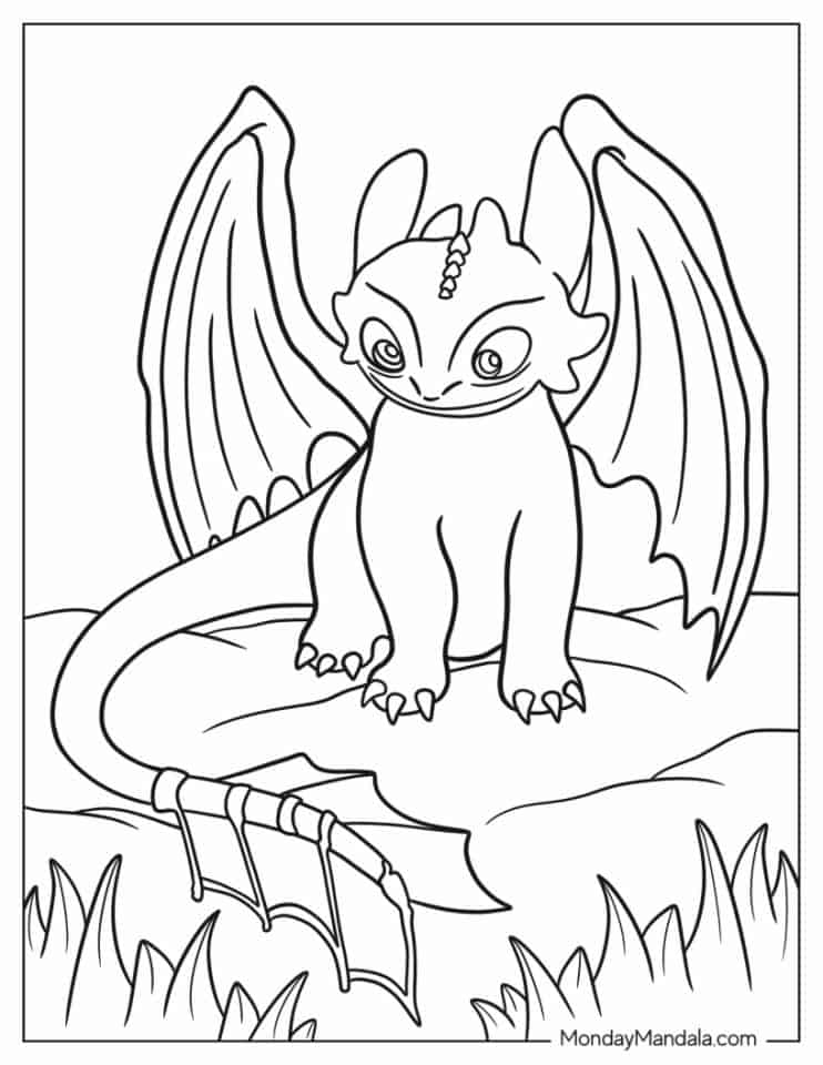 52 Dragon Coloring Pages (Free PDF Printables)