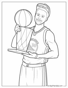 18 Steph Curry Coloring Pages (Free PDF Printables)