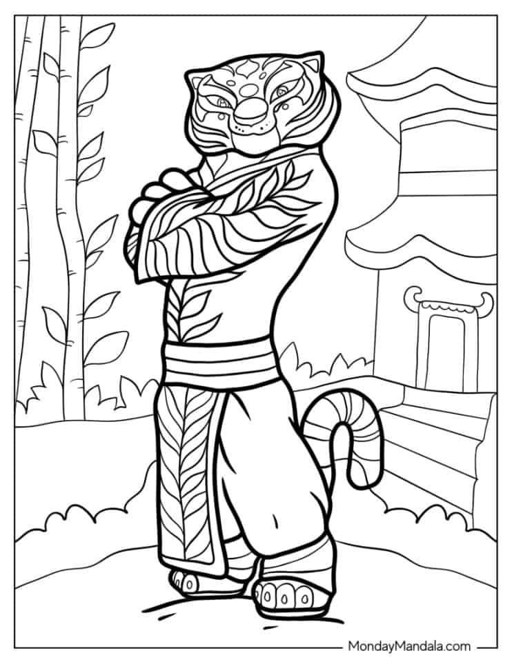 26 Kung Fu Panda Coloring Pages (Free PDF Printables)